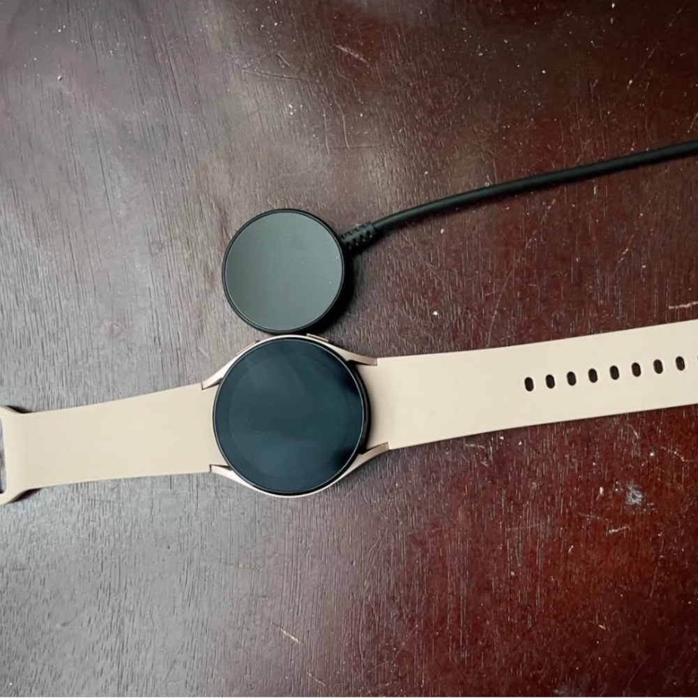 Smartwatch with Beige Band